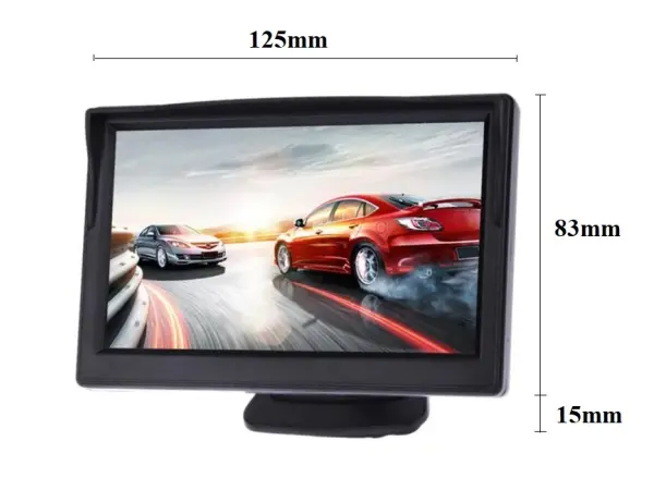 parkovaci set pro prevoz koni lcd 5 + kamera 4 led + predni kamera+ wifi video transmitter 2,4 ghz