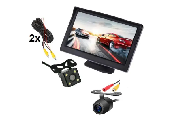 Parkovac� set LCD 5 + kamera 4 LED + p�edn� kamera
