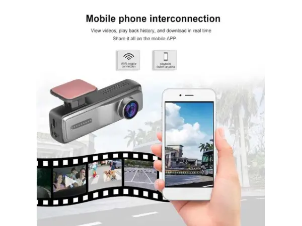 wifi dash cam v8, predni kamera adas