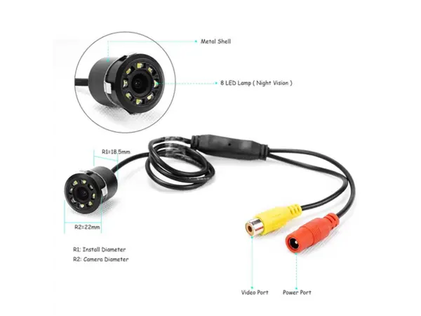 Kamera couvac� parkovac� s pomocn�mi �arami K0132A1P 