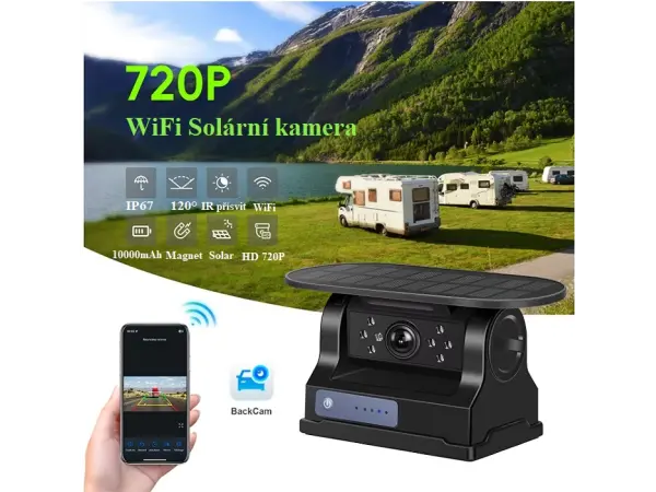 wifi solarni kamera a4086 s magnetickym uchycenim