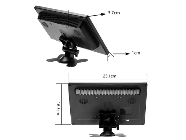 lcd 10.1" hd monitor k0202 , vga hdmi