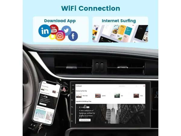 2din autoradio 7" a3017 2gb+32gb android 11 s carplay, android auto, gps wifi bt fm