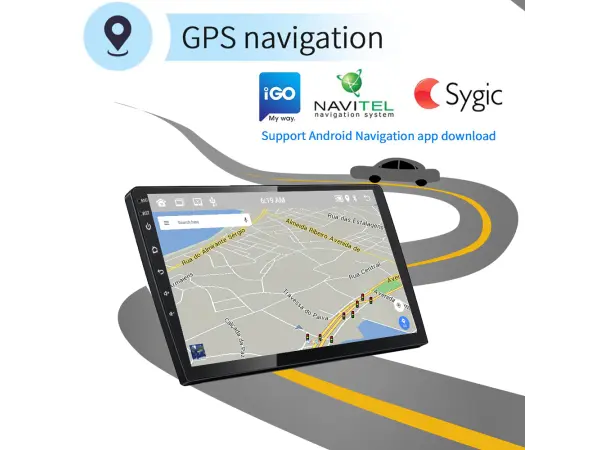 2DIN Autor�dio 10,1" LCD A2752 Android 10, P�ehr�va� s GPS WIFI BT FM Phone Link USB, DAB+