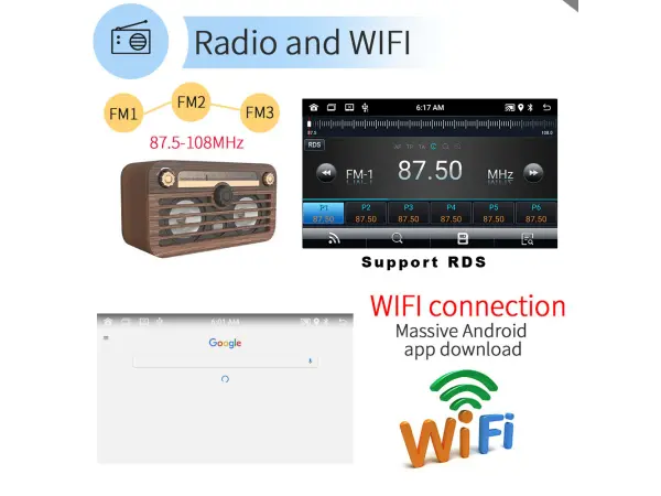 2DIN Autor�dio 10,1" LCD A2752 Android 10, P�ehr�va� s GPS WIFI BT FM Phone Link USB, DAB+