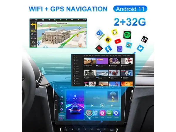 2din autoradio 10,1" lcd a3196 2gb+64gb android 13, prehravac s gps wifi bt fm phone link usb