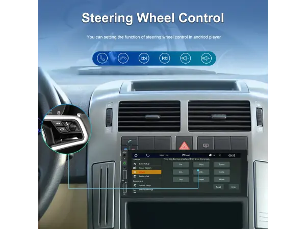1din autoradio a3446, dotykovy displej 6,86 s bezdratovym carplay a android auto