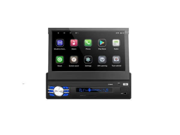 1DIN V�klopn� autor�dio Q3353 s Android 9.1, podpora BT GPS WiFi