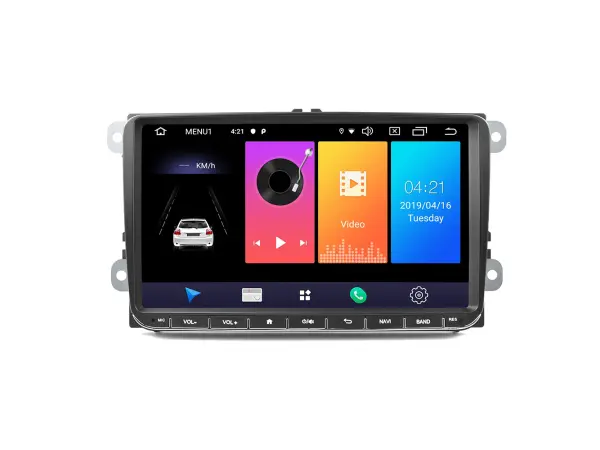 Autor�dio 9"LCD A2318 Android 9,0 - podpora 4G BT GPS WiFi pro VW Passat Golf  �koda