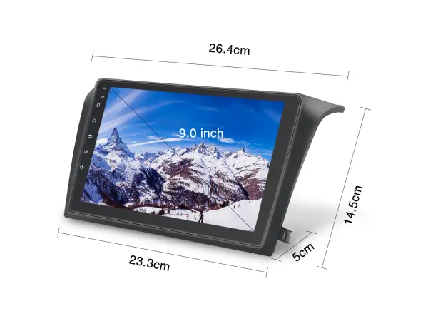 Autoradio 9" D0001KT Android 8.1, podpora BT GPS WiFi pro Mazda 3 2004-2009