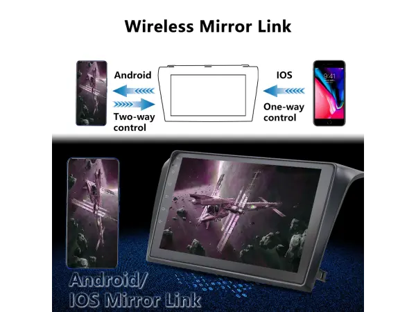 Autoradio 9" D0001KT Android 8.1, podpora BT GPS WiFi pro Mazda 3 2004-2009