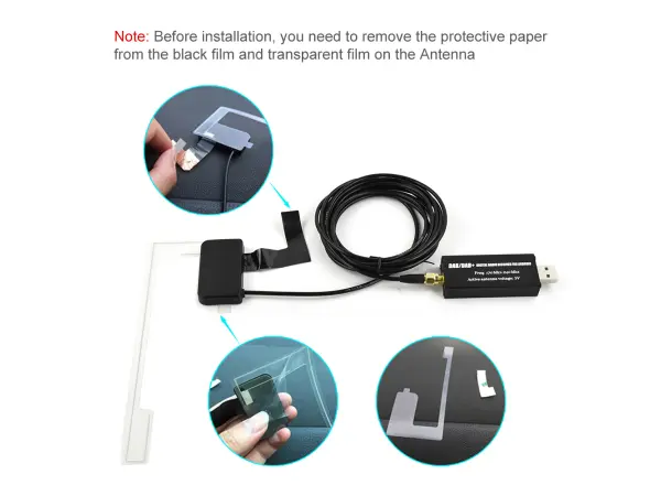 dab+ vnitrni aktivni antena a2124 s usb