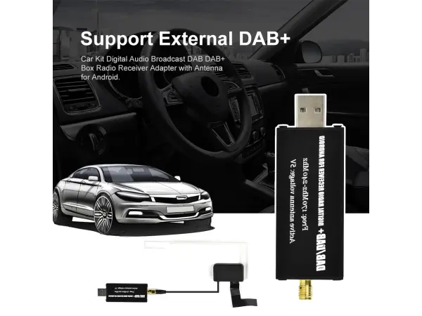 DAB+ vnit�n� aktivn� ant�na A2124 s USB