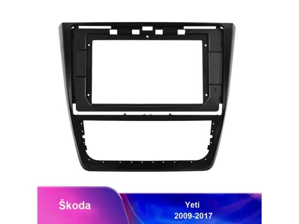 skoda yeti (2009-2017) 10.1"- redukcni ramecek a7104 pro autoradio 10,1"