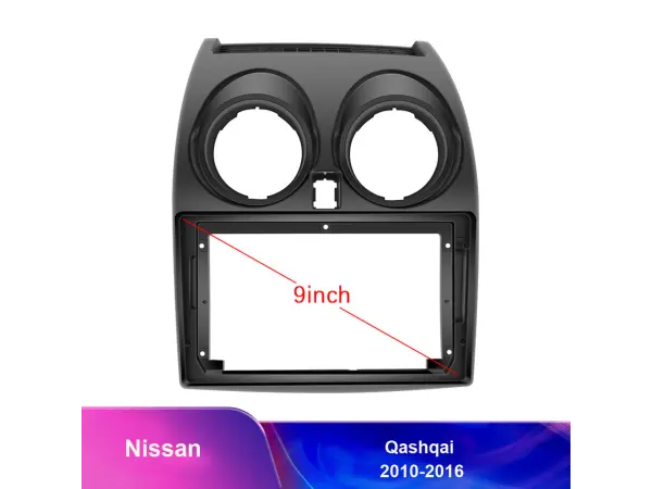 nissan/qashqai (2010-2016) 9"- redukcni ramecek a7174 pro autoradio 9"