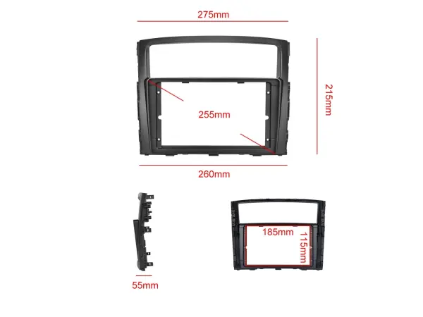 Mitsubishi PAJERO (2006-2017) 9"- Reduk�n� r�me�ek  A7332 pro autor�dio 9"