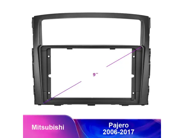 mitsubishi pajero (2006-2017) 9"- redukcni ramecek  a7332 pro autoradio 9"