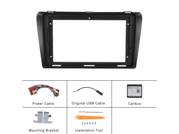 mazda 3 (2006-2012) 9"- redukcni ramecek a7265 pro autoradio 9"