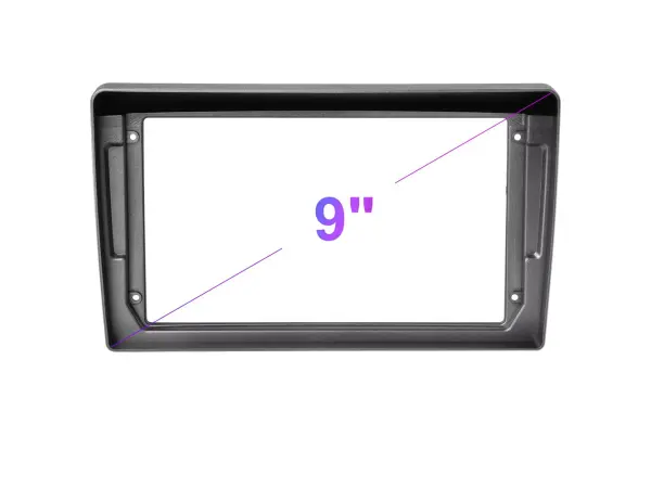 peugeot 407 (2004-2008) 9"- redukcni ramecek a7688 pro autoradio 9"  (stribrnosedy)