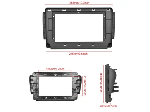 peugeot 208/2008 (2012-2019) 10,1" -redukcni ramecek a7617 pro autoradio 10.1"