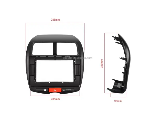 mitsubishi / peugeot 4008 (2013) 10.1"- redukcni ramecek a7101 pro autoradio 10,1"