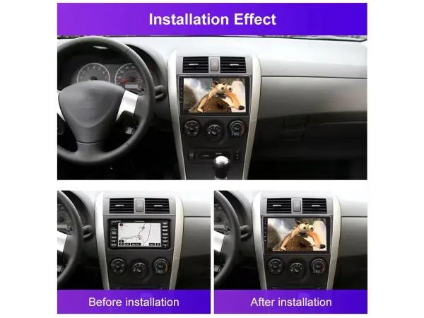 toyota corolla (2009-2013) -redukcni ramecek a7278 pro autoradio 9"