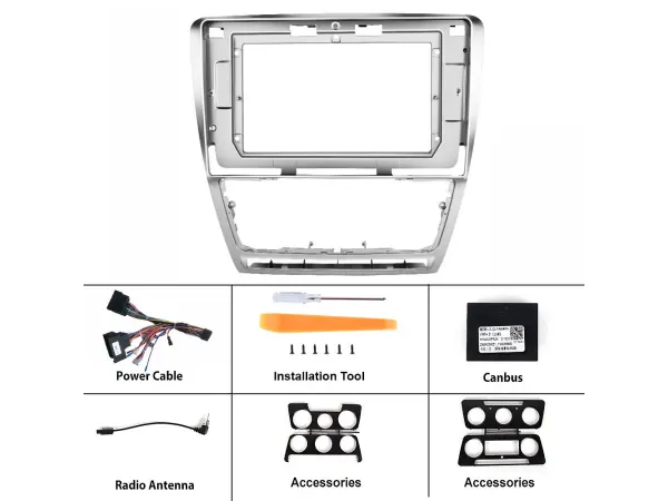 Autor�dio 10,1" LCD A3196 s r�me�kem pro �koda Octavia II 2009-2013 facelift
