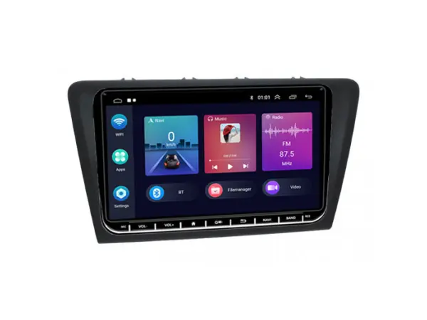 autoradio 9" lcd a2318 android 9 s rameckem sk-012 pro skoda rapid