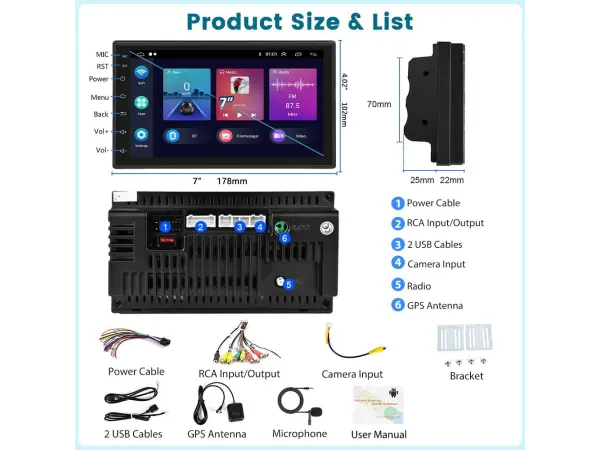  autoradio 7"lcd a3017 2gb+32gb android 11 s rameckem sk-010 pro skoda octavia ii/yeti