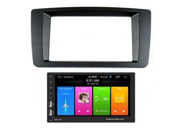 autoradio 7" lcd a2838 android 9.1 s rameckem sk-010  skoda octavia ii/yeti