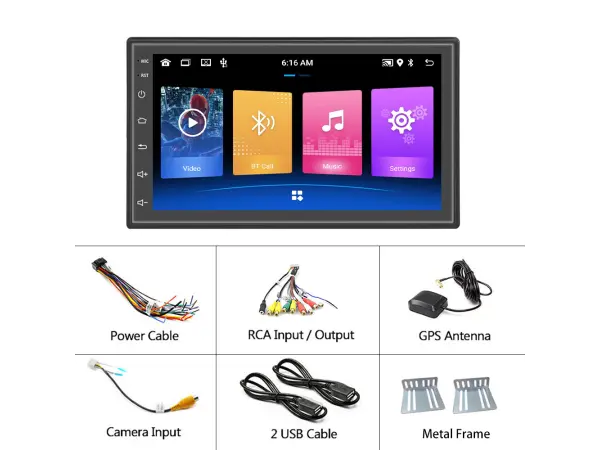 autoradio 7" lcd a2749 android 10 s rameckem sk-010 pro skoda octavia ii/yeti
