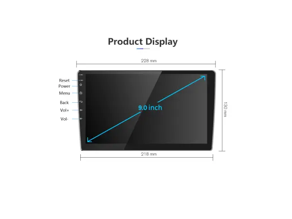 Autor�dio 9" LCD A3018 2GB+32GB Android 11 s r�me�kem pro Peugeot 307 2007-2016