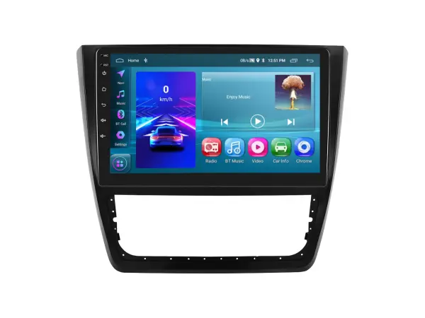 autoradio 10,1" lcd a3196 2gb+32gb android 13 s rameckem a7104 pro skoda yeti