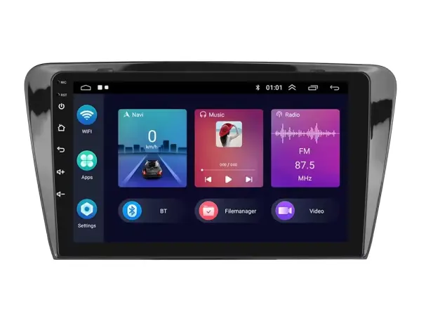autoradio 10.1" lcd a2752 android 10 s rameckem a7649 pro skoda octavia iii 2012-2019
