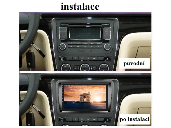 2din autoradio 7" a2749 android 10.0 s rameckem vw-007 skoda, vw, seat , audi