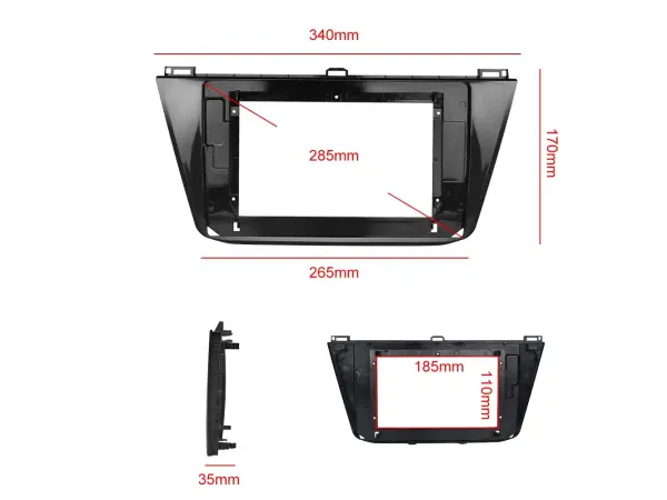 Autor�dio 10.1" LCD A2752 Android 10 s r�me�kem A7344 pro Volkswagen Passat 2016