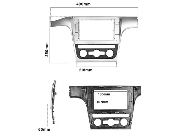 autoradio 10.1" lcd a2752 android 10 s rameckem a7354 pro volkswagen passat 2012