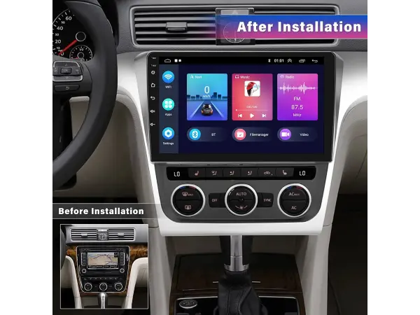 autoradio 10.1" lcd a2752 android 10 s rameckem a7354 pro volkswagen passat 2012