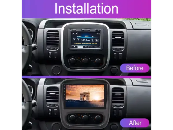 Autor�dio 9" LCD A3018 Android 11 s r�me�kem A7288 pro TRAFIC/Opel VIVARO left hand 2015