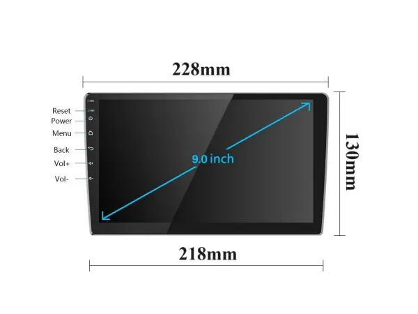 Autor�dio 9" LCD A3018 Android 11 s r�me�kem  A7553 pro Ford Fiesta 2009-2014