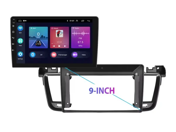 autoradio 9" lcd a3018 android 11 s rameckem  a7189 pro peugeot 508 (2012-2016)