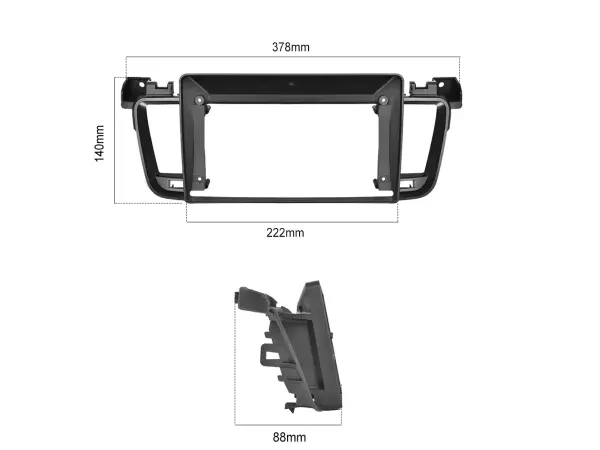 autoradio 9" lcd a3018 android 11 s rameckem  a7189 pro peugeot 508 (2012-2016)
