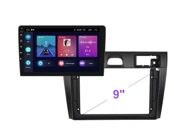 autoradio 9" lcd a3018 android 11 s rameckem  a7582 pro ford fiesta 2006-2011