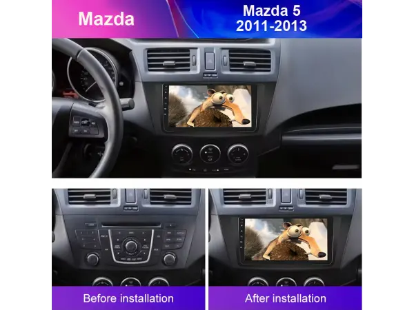 autoradio 9" lcd a3018 android 11 s rameckem  a7300 pro mazda 5 (2011-2013)