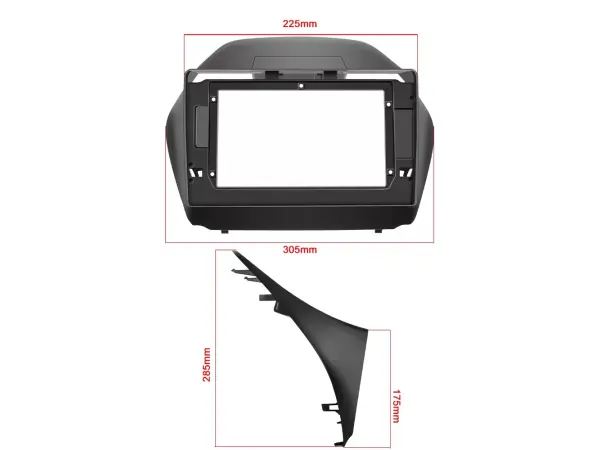 autoradio 10.1" lcd a2752 android 10 s rameckem a7146 pro hyundai ix35 2010-2015 (matna cerna) 