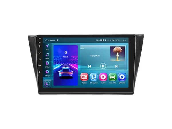 volna autoradio 10,1" lcd a3196 android 13 s rameckem a7314 pro volkswagen bora 2016