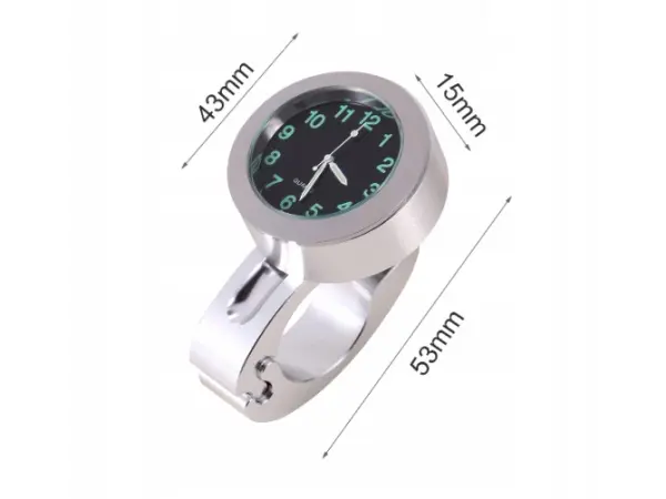 chopper hodiny s drzakem na riditka motocyklu chrom