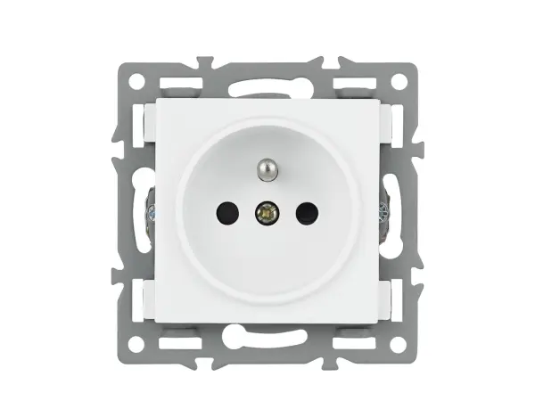 unic elektricka zasuvka 2x230v+usb+usb c 5v/2,1a plast bila v ramecku 153mm