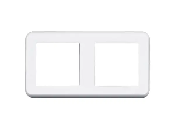 unic elektricka zasuvka 2x230v+usb+usb c 5v/2,1a plast bila v ramecku 153mm