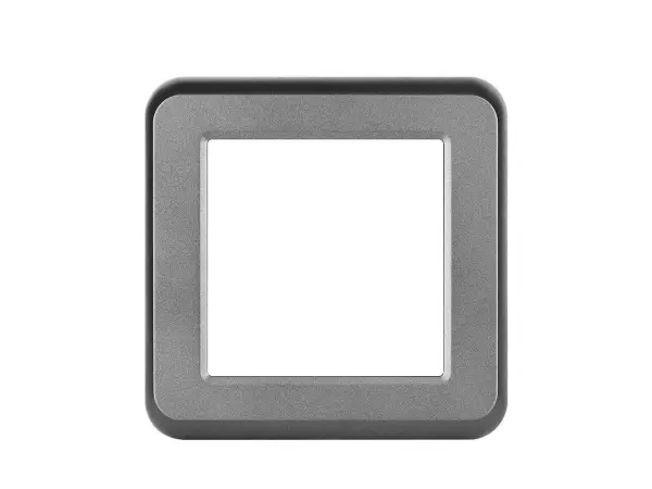 UNIC Zásuvka 2xRJ45 cat5 v rámečku, plast šedý